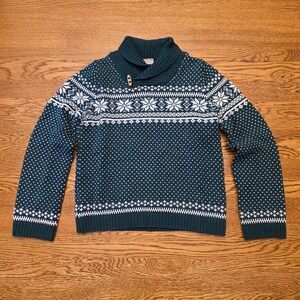 Tahari Kids M Green Perfect‎ Match Fair Isle Sweater Christmas Family Photos